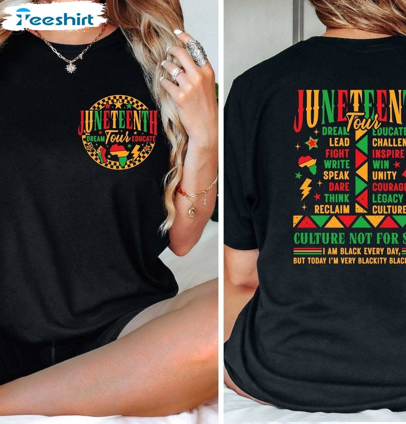 1865 Juneteenth Inspirational Shirt, African Comfort Crewneck Long Sleeve