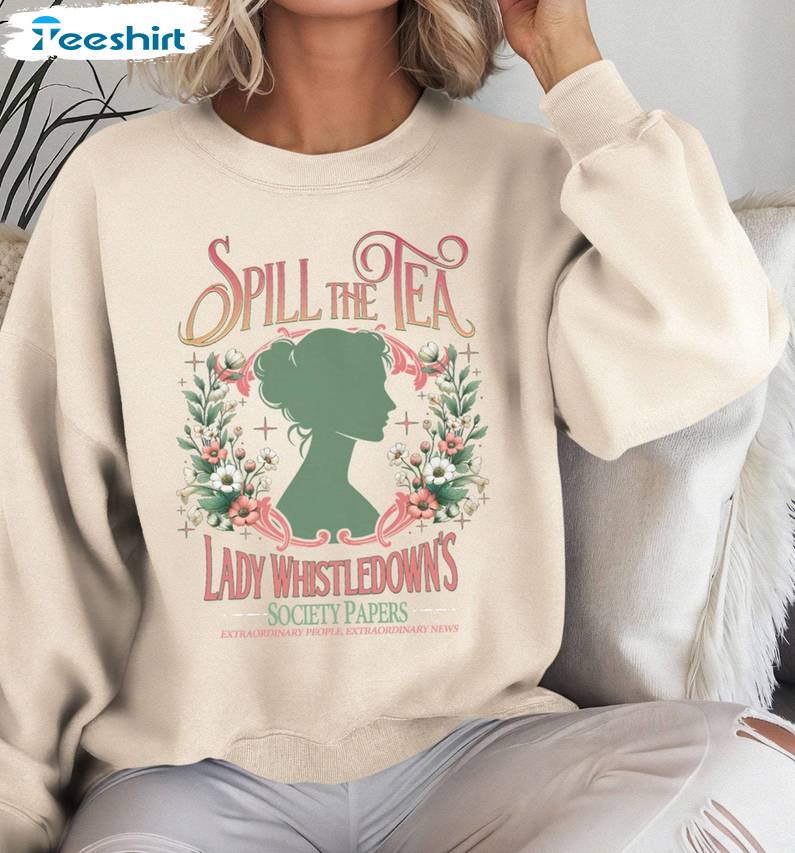 Society Papers Inspired Sweatshirt , New Rare Lady Whistledown Shirt Crewneck