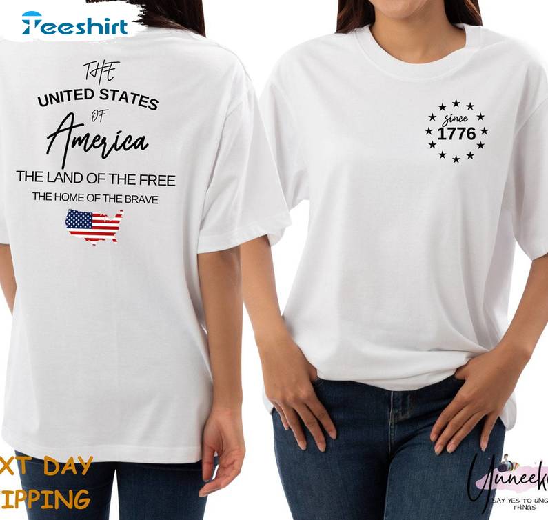 Comfort United States Of Anxiety Shirt, Land Of The Free Unisex Hoodie Short Sleeve