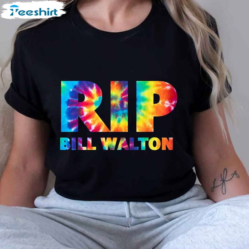 Comfort Bill Walton Shirt, Limited Walton Tribute Short Sleeve Crewneck