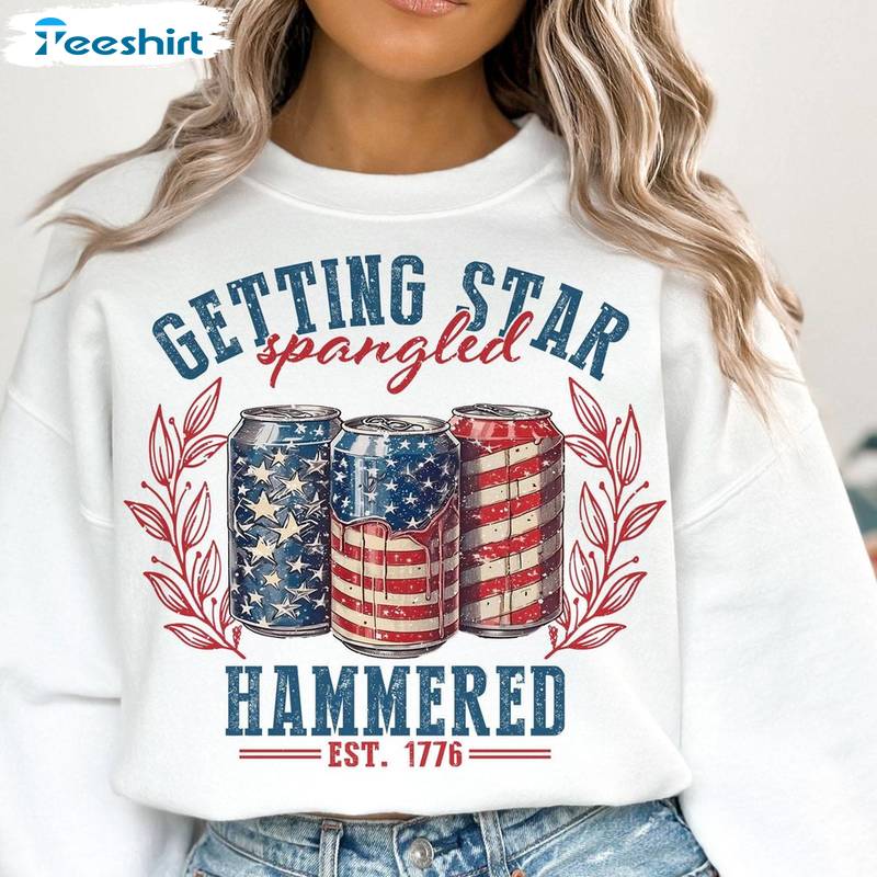 Party In The Usa Sweatshirt , Comfort Getting Star Spangled Hammered Shirt Hoodie