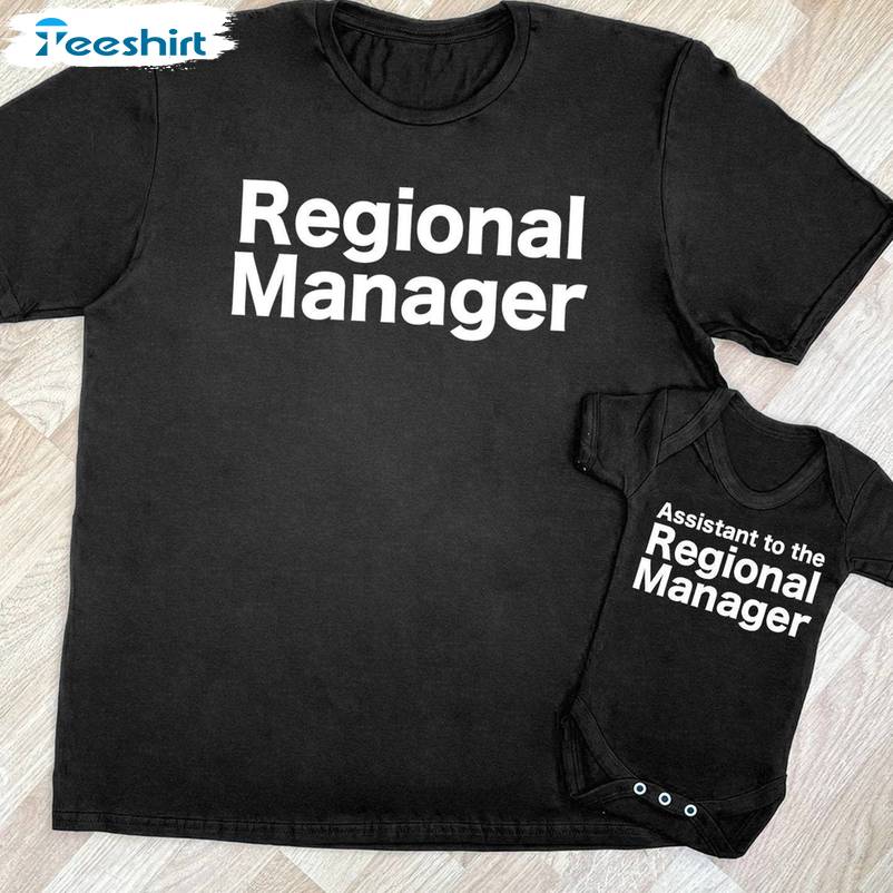 Vintage Regional Manager Shirt, Assistant To Regional Manager Short Sleeve Crewneck