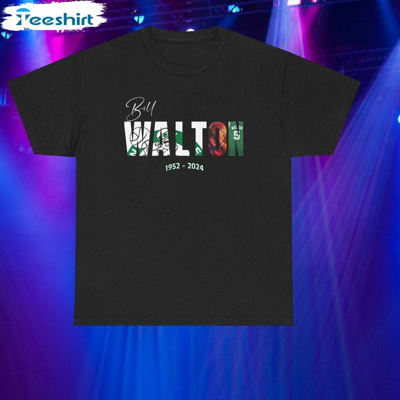 Cool Design Bill Walton Shirt, Rip Bill Walton Unisex Hoodie Short Sleeve