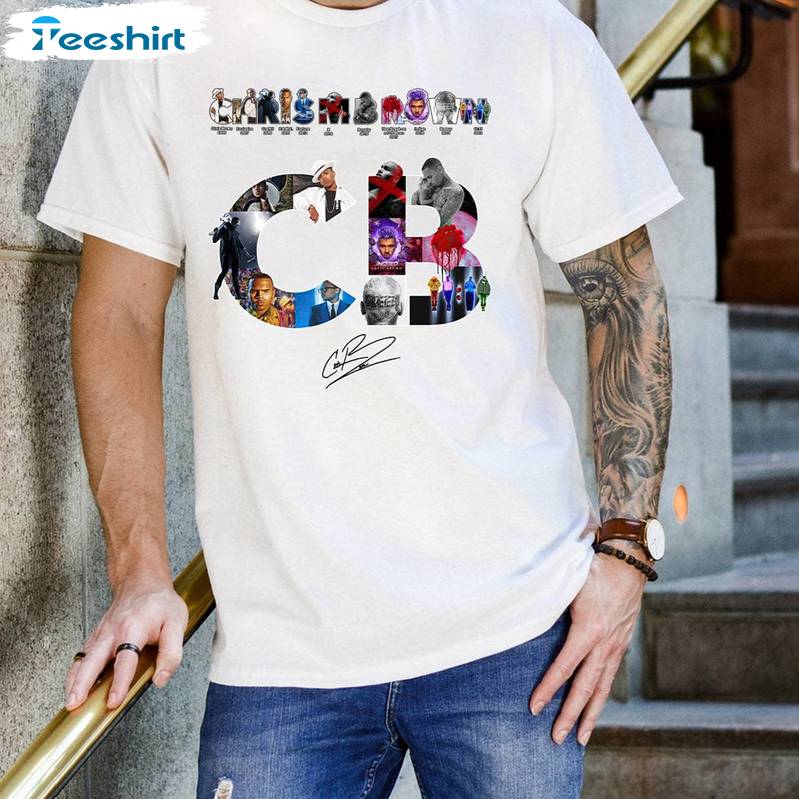 Trendy Chris Brown Breezy Shirt, Tour 2024 Chris Brown Short Sleeve Crewneck