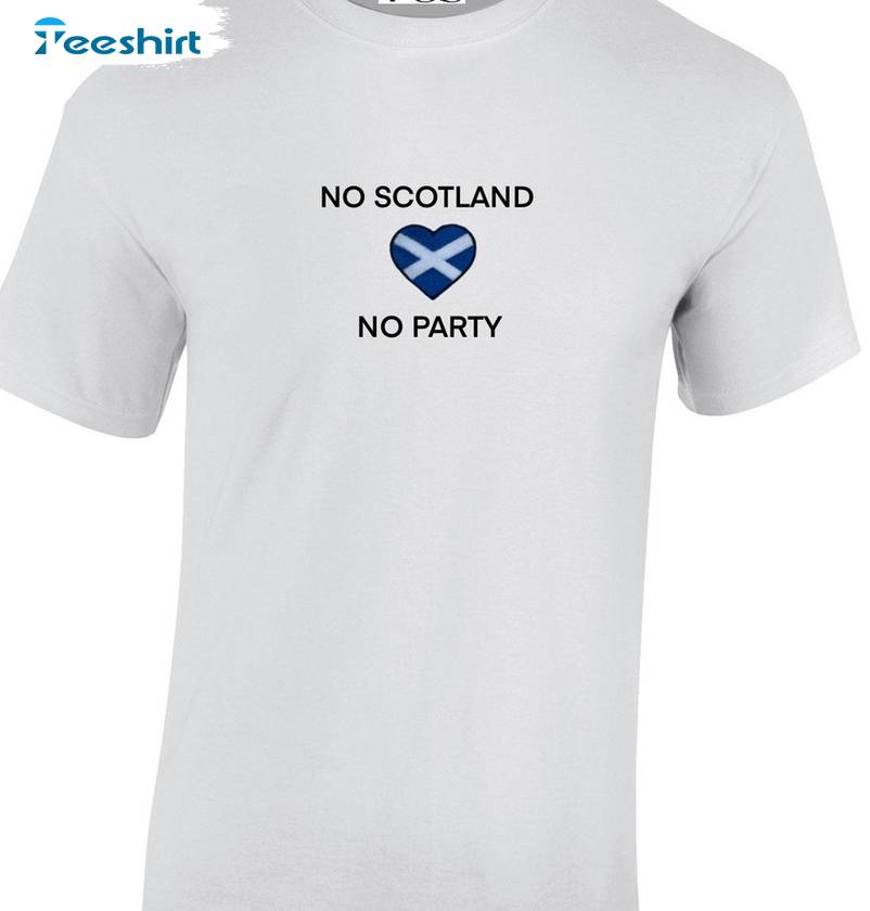 Vintage No Scotland No Party Shirt, Euros Football Summer Crewneck Long Sleeve