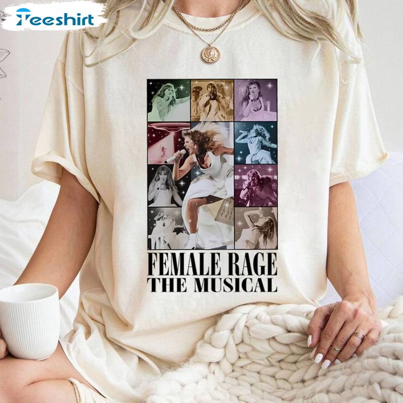 Creative Female Rage The Musical Shirt, Ttpd Swiftie Unisex Hoodie Short Sleeve