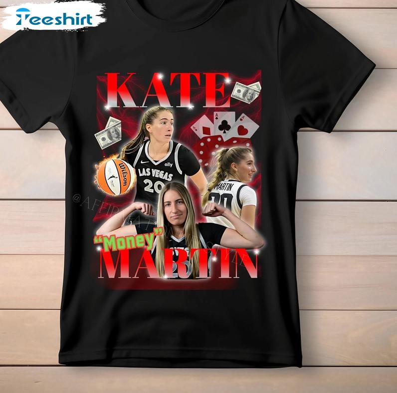 Kate Martin Comfort Shirt, Groovy Las Vegas Aces Unisex Hoodie Short Sleeve