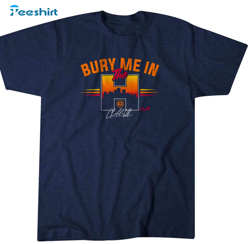 Bury Me In The H Shirt - Houston Space City Short Sleeve Tee Tops