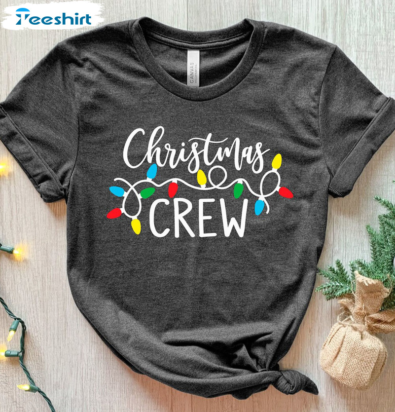 Christmas Crew Shirt - Christmas Light Vintage Sweatshirt Long Sleeve