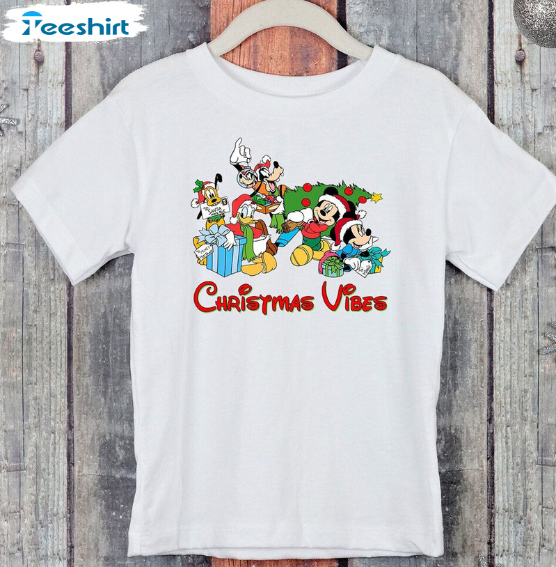 Christmas Vibes Shirt - Mickey And Friends Sweatshirt Unisex T-shirt