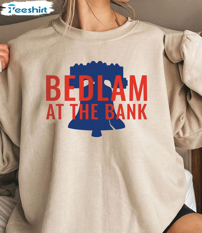 Bedlam At The Bank Shirt - Bryce Harper Short Sleeve Sweatshirt
