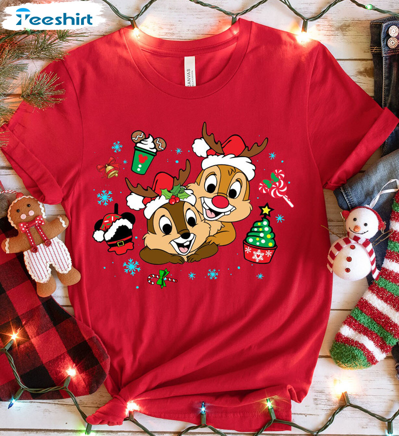 Disney Chip And Dale Christmas Sweatshirt - Cute Hoodie For Couple