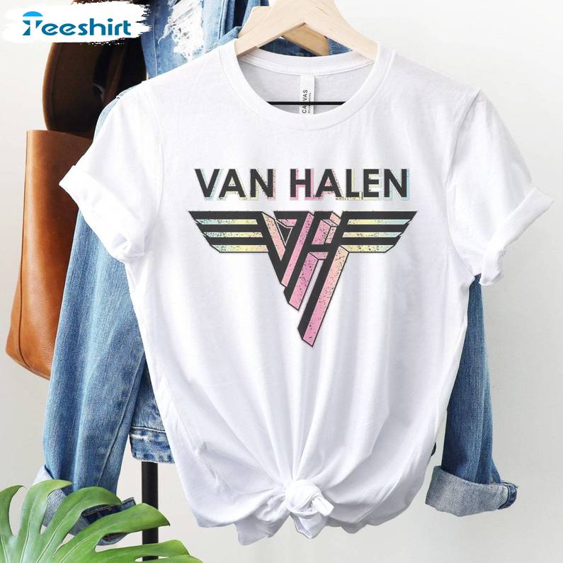 Cool Design Van Halen Sweatshirt, Old School Band Crewneck Tee Tops