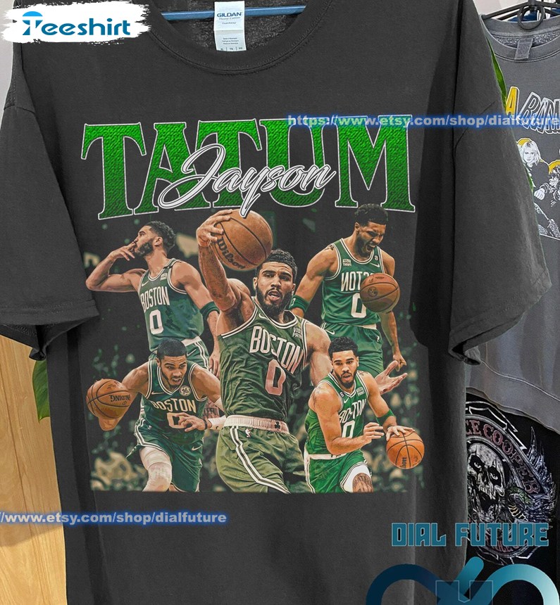 Jayson Tatum Unique Shirt, Vintage 90s Basketball Crewneck Long Sleeve