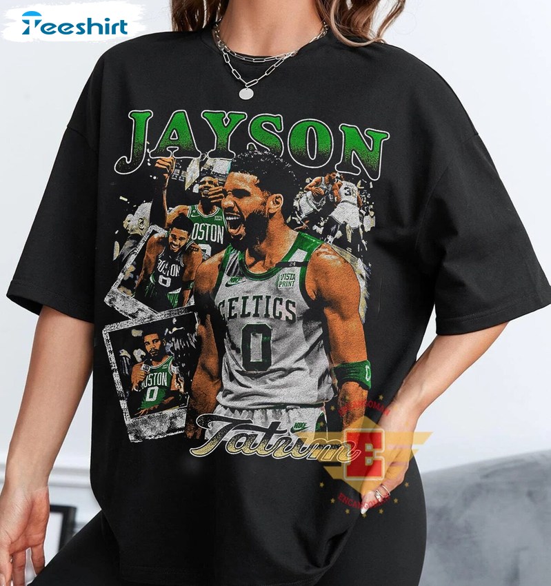 New Rare Jayson Tatum Shirt, Cool Design Short Sleeve Crewneck For Basketball Lover