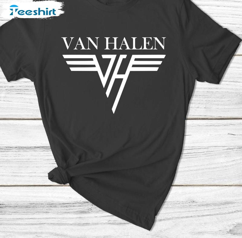 Van Halen Comfort Sweatshirt, Limited Van Halen Band Unisex Hoodie Short Sleeve