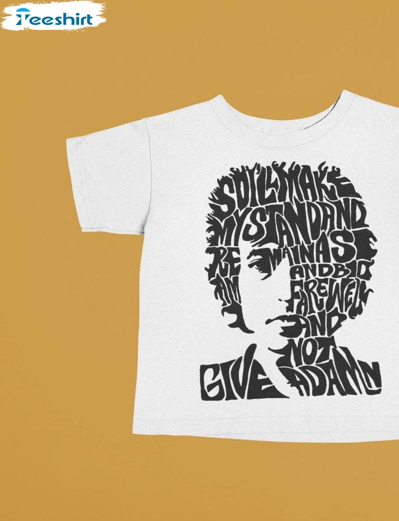 Bob Dylan Inspirational Shirt, Cool Design Crewneck Long Sleeve For Men Women