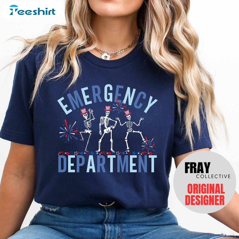 Independence Day Unisex Hoodie, Trendy Emergency Department 4th Of July Shirt Tank Top