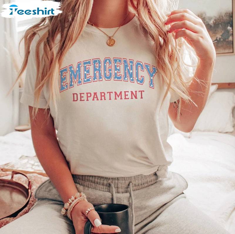 New Rare Emergency Department 4th Of July Shirt, Nurse 4th Of July Unisex Hoodie Crewneck