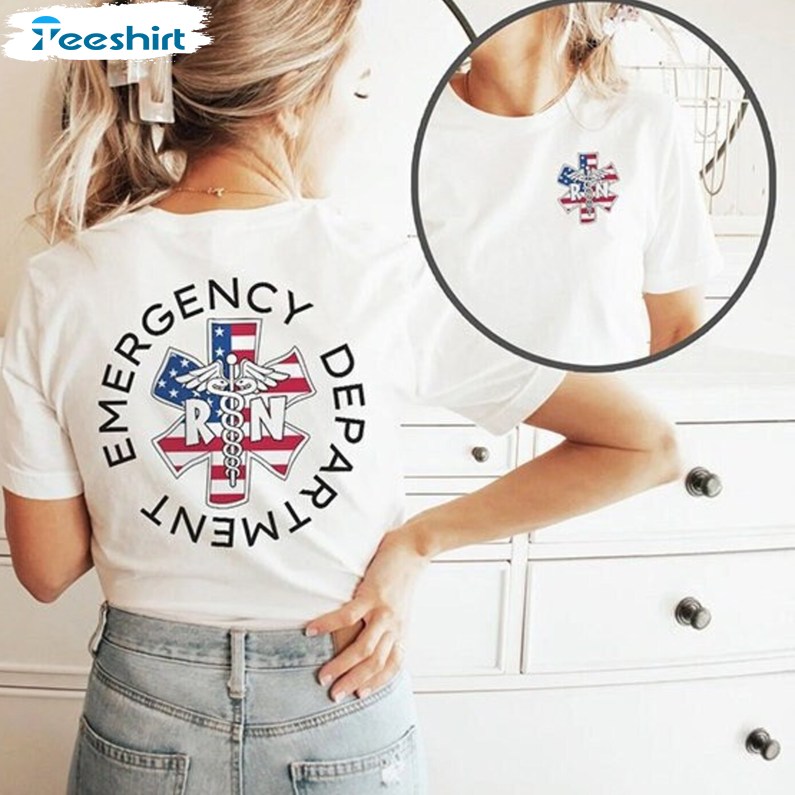 Nurse July 4th Unisex Hoodie, Must Have Emergency Department 4th Of July Shirt Tank Top