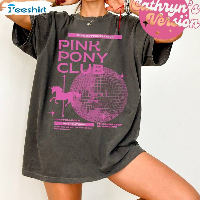 Funny Midwest Princess Tour Unisex T Shirt , Trendy Pink Pony Club Shirt Sweater