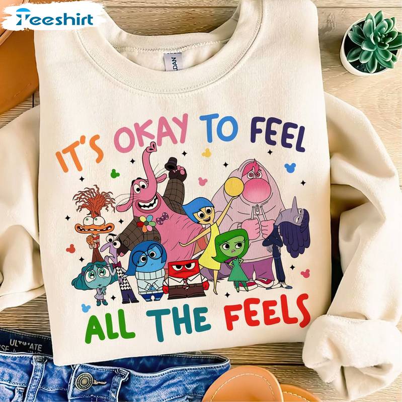 Today I Feel All The Feels Inside Out 2 Unisex Hoodie, Creative Inside Out 2 Shirt Tank Top