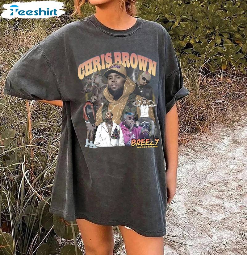 Limited Chris Brown Shirt, Must Have Crewneck Long Sleeve Gift For Fan