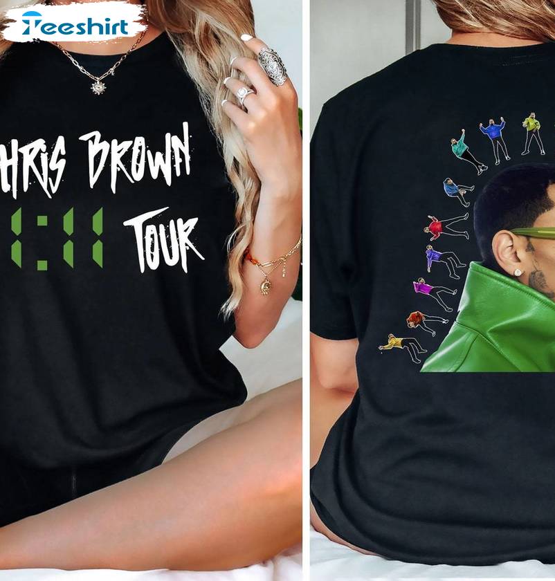 Chris Brown 11 11 Tour 2024 Unisex Hoodie, Must Have Chris Brown Shirt Tank Top