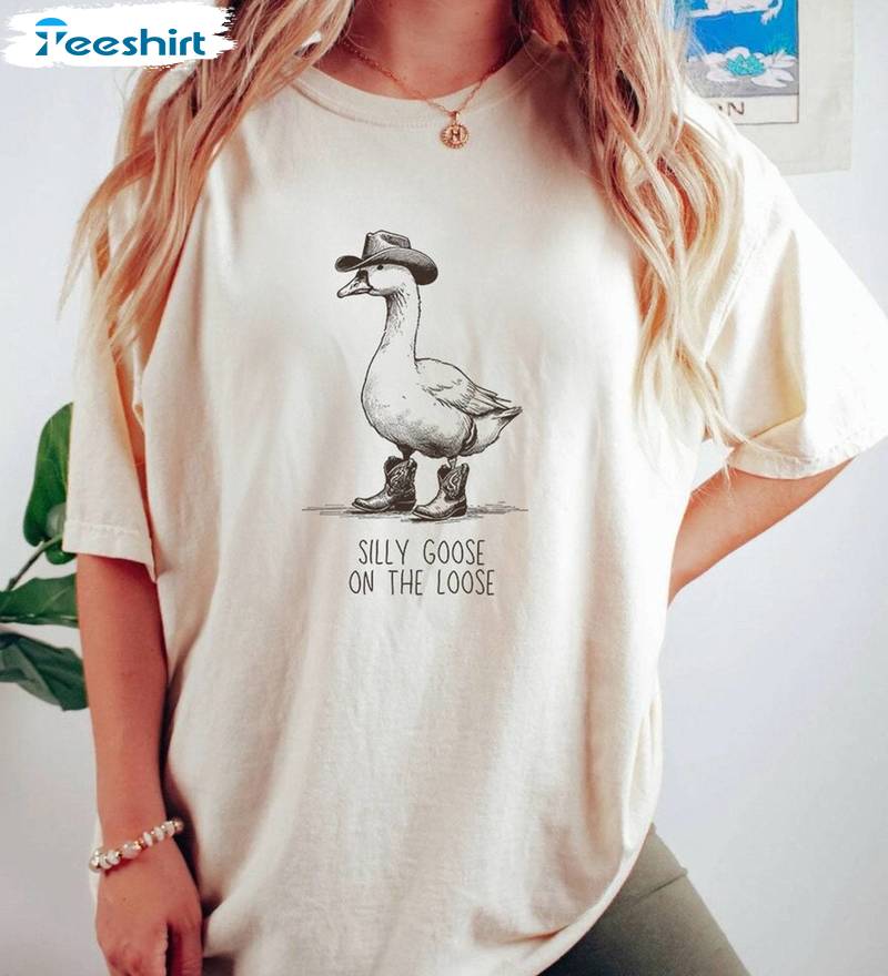 Funny Meme Long Sleeve , Must Have Silly Goose On The Loose Shirt Tank Top