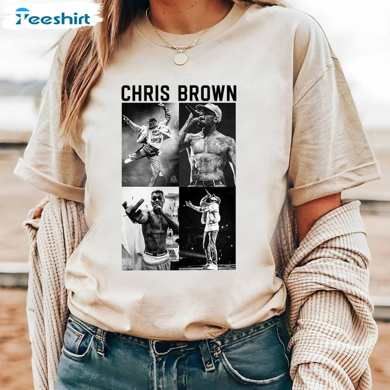 Trendy Chris Brown Shirt, Must Have 11 11 Tour 2024 Crewneck Tee Tops