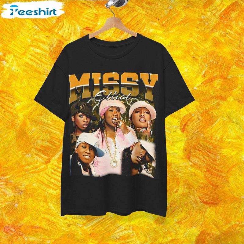 Missy Elliott Cool Design Shirt, Awesome Hip Hop Crewneck Long Sleeve