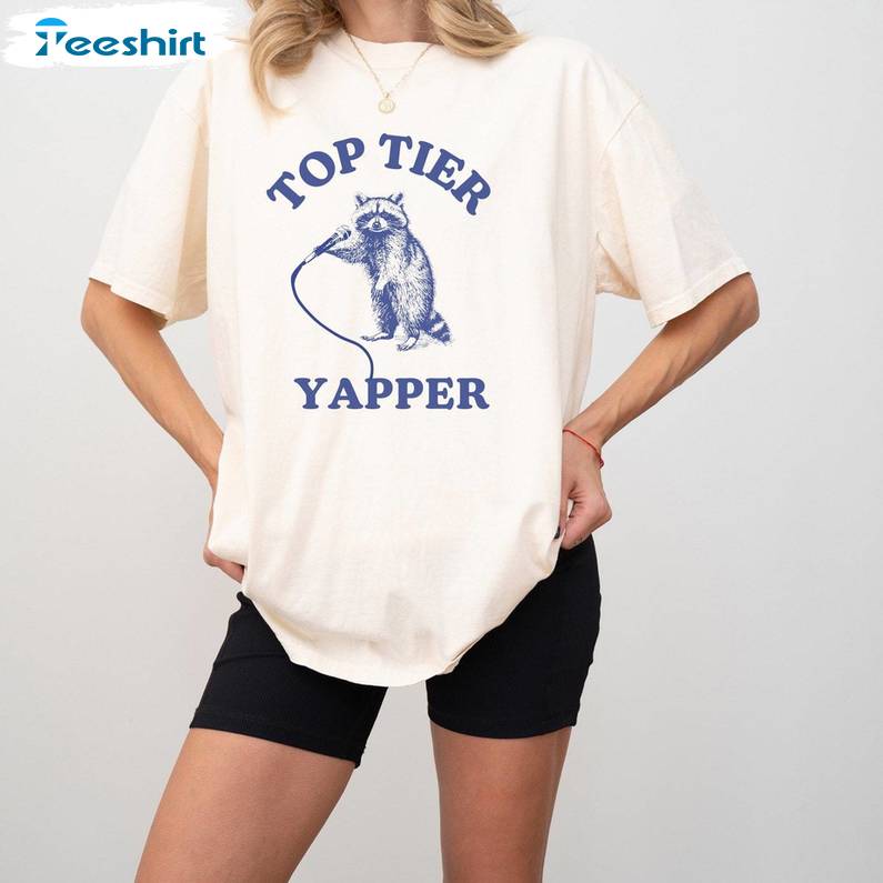 Retro Cartoon T Shirt , Limited Top Tier Yapper Shirt Long Sleeve