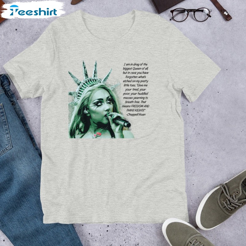 Creative Chappell Roan Unisex Hoodie, Must Have Lady Liberty Shirt Long Sleeve