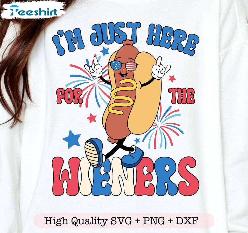 Comfort Hot Dog Unisex Hoodie, Must Have Just Here For The Wieners Shirt Long Sleeve