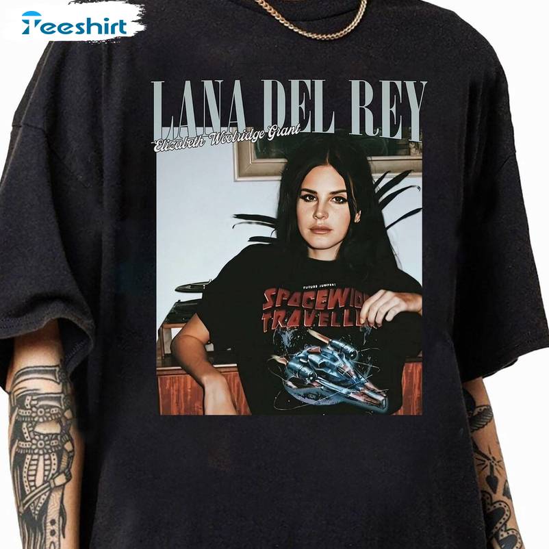 Blue Banisters Album Inspirational Crewneck, Groovy Lana Del Rey Tour Shirt Long Sleeve