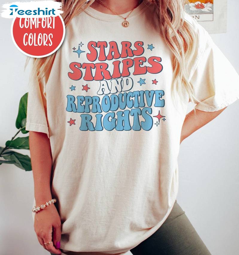 Retro 4th Of July Unisex Hoodie, Limited Stars Stripes And Reproductive Rights Shirt Tank Top