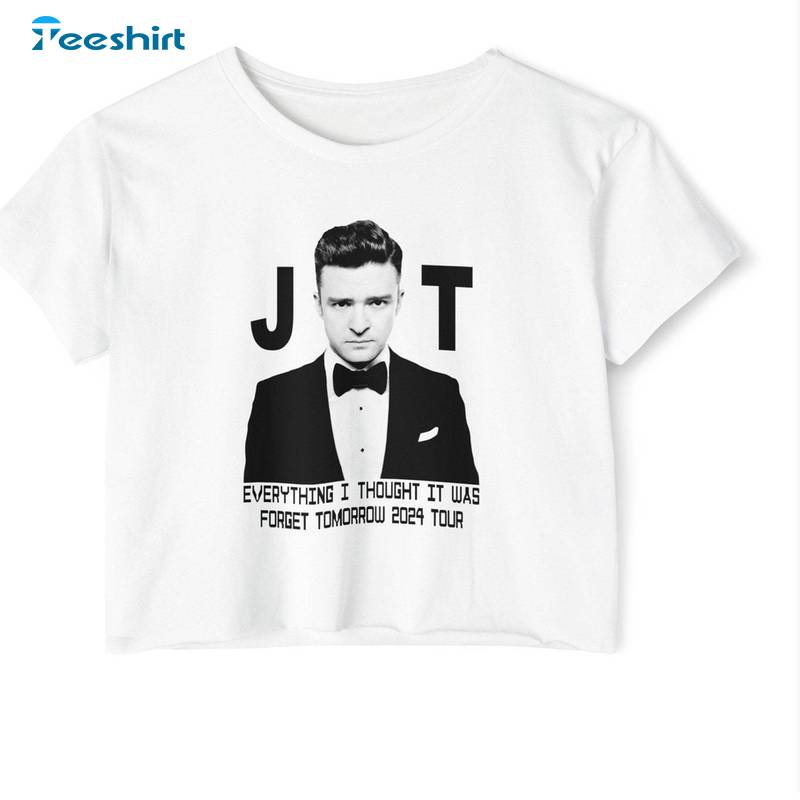 Cool Design Justin Timberlake Shirt, Trendy World Tour Crewneck Long Sleeve