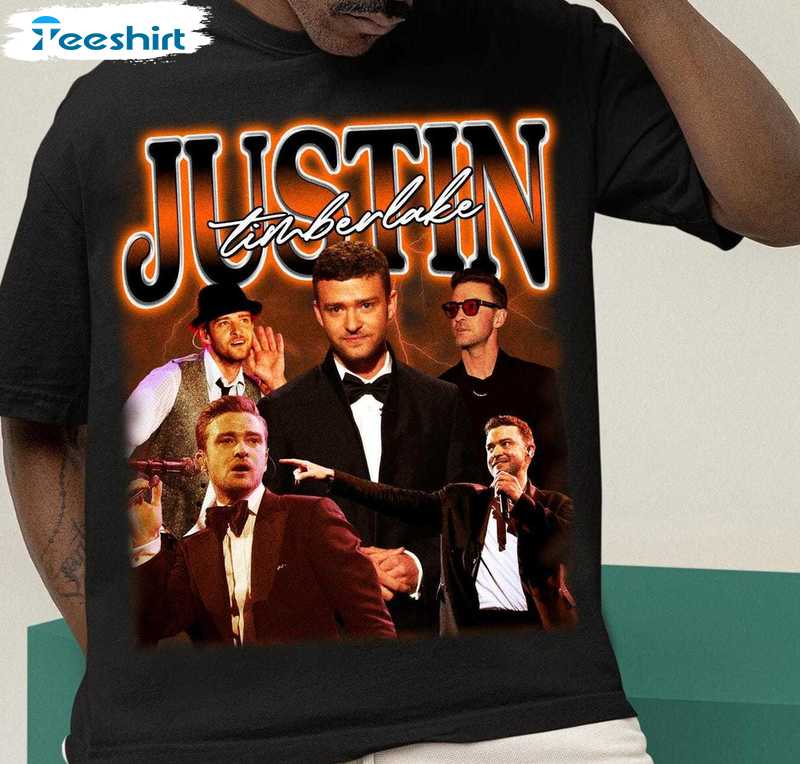 Retro Justin Timberlake Shirt, Must Have Short Sleeve Crewneck Gift For Fan