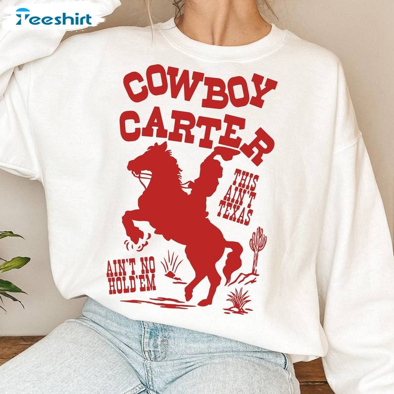 Cowgirl Concert Tour Long Sleeve , Trendy Cowboy Carter Shirt Sweater