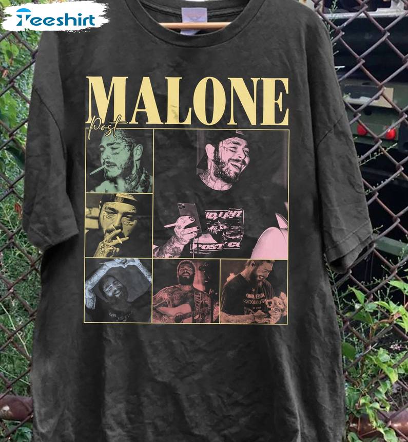 Post Malone Tour Inspirational Shirt, Must Have Posty Tour Crewneck Long Sleeve