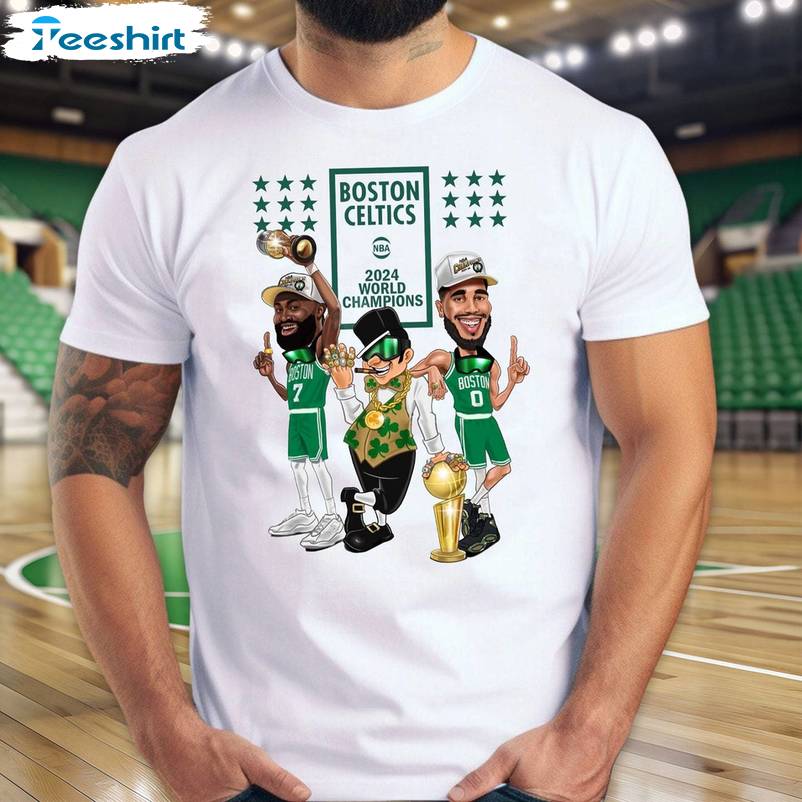 Boston Celtics Cool Design Shirt, Funny Nba Finals 2024 Crewneck Long Sleeve