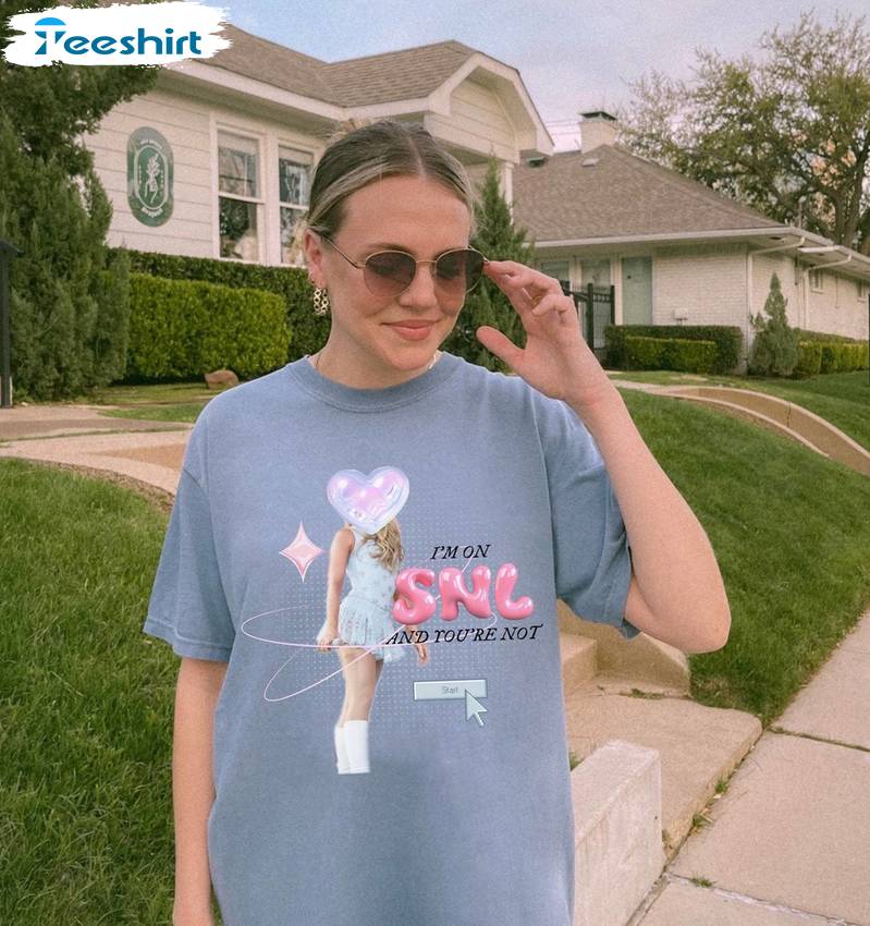 Comfort Colors Sabrina Carpenter Shirt, SNL You're Not Unisex Hoodie Short Sleeve