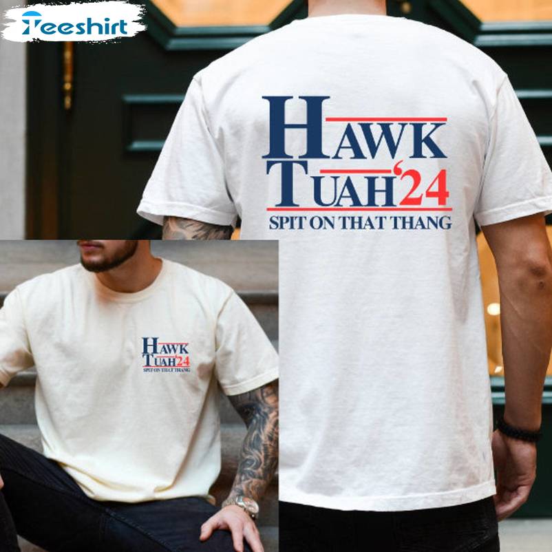 Cool Design Hawk Tuah Spit On That Hang Shirt, Retro Unisex Hoodie Short Sleeve Gift For Fan