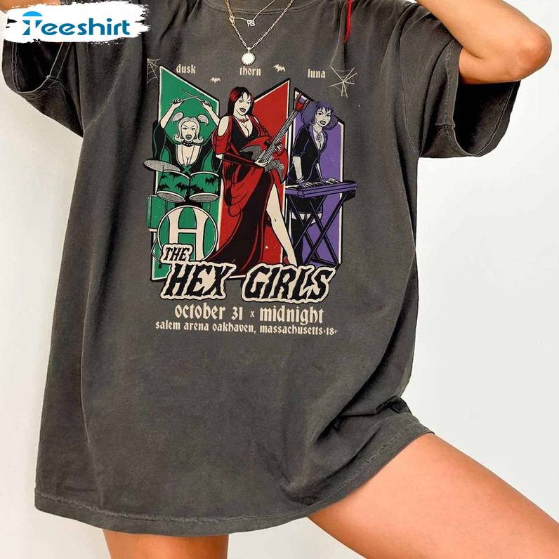 The Hex Girls Cool Design Shirt, Unique Concert 2023 Short Sleeve Crewneck