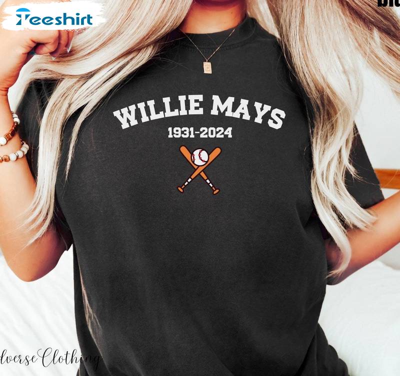 Limited Rip Mays 24 Unisex T Shirt , Groovy Willie Mays Shirt Unisex Hoodie