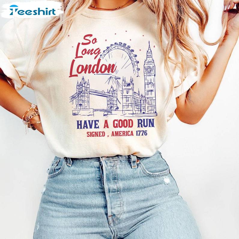 Funny Swiftie Unisex Hoodie, Limited So Long London 4th Of July Shirt Sweater