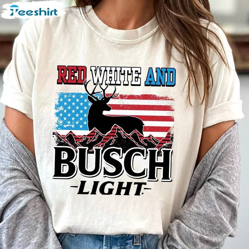 Independence Day Unisex Hoodie, Limited Red White And Busch Light Shirt Tee Tops