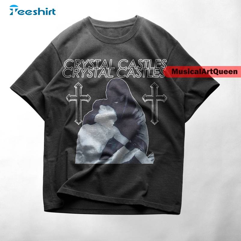 Crystal Castles New Rare Shirt, Christan Awesome Short Sleeve Crewneck