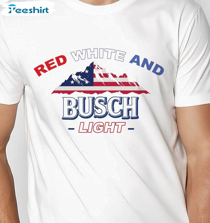 Funny 4th Of July Unisex Hoodie, Limited Red White And Busch Light Shirt Sweater