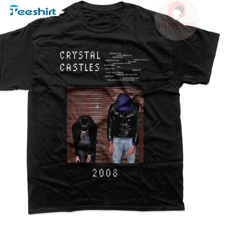 Comfort Music Band Unisex T Shirt , New Rare Crystal Castles Shirt Long Sleeve